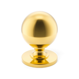 Armac Martin Cotswold Cabinet Knob, ball shape – Polished Brass, lacquered
