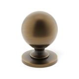 Armac Martin Cotswold Cabinet Knob, ball style – Satin antique, satin lacquer