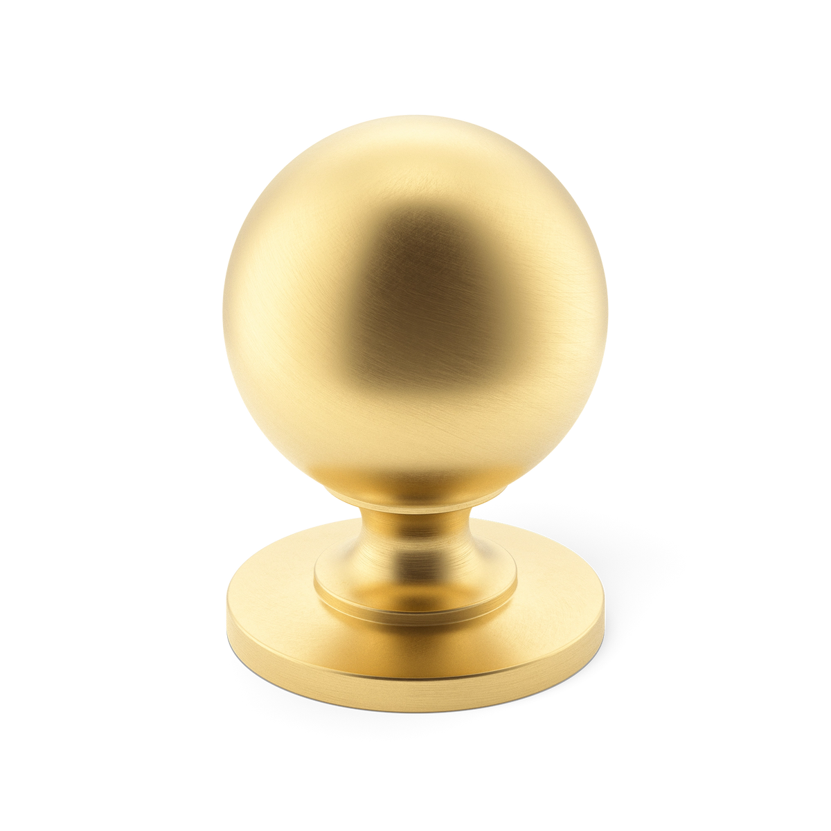 Armac Martin Cotswold Cabinet Knob, ball shape – Satin Brass, satin lacquer
