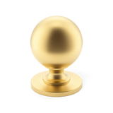 Armac Martin Cotswold Cabinet Knob, ball shape – Satin Brass, satin lacquer