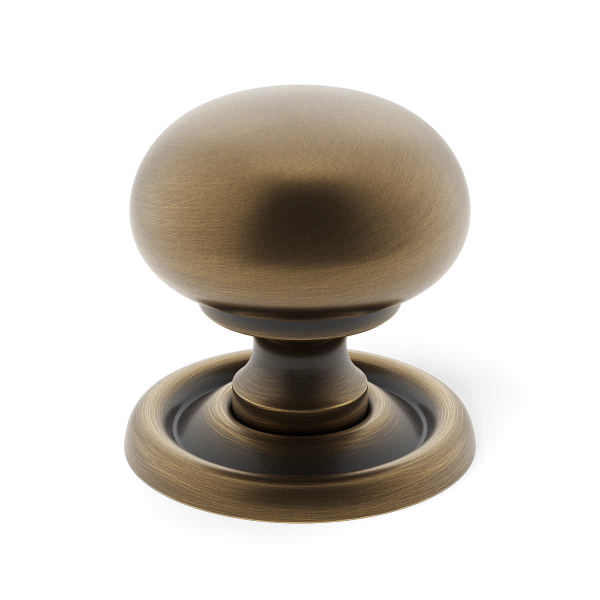 Armac Martin Cotswold Schrankknopf, flache Kugelform – Satin Antik, Satinlack