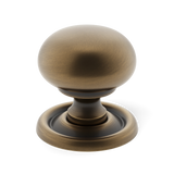 Armac Martin Cotswold Schrankknopf, flache Kugelform – Satin Antik, Satinlack