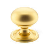 Armac Martin Cotswold Schrankknopf, flache Kugelform – Satin Messing, lackiert