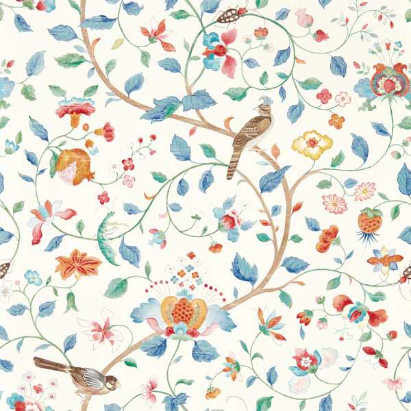Sanderson Tapete Arils Garden Indigo/Red