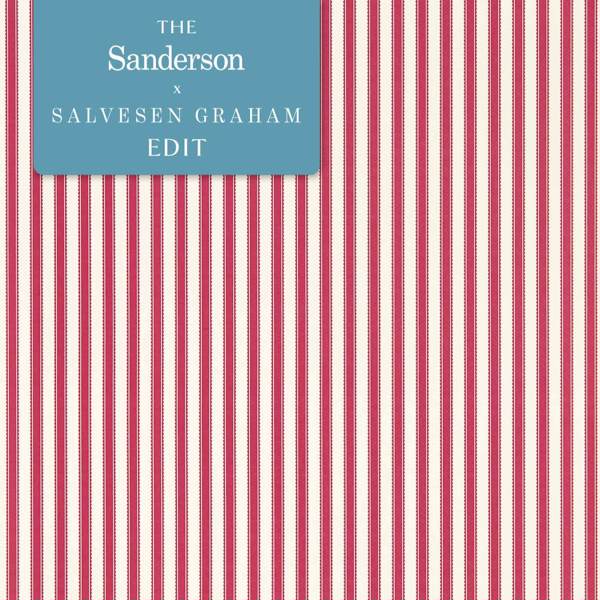 Sanderson Tapete Pinetum Stripe Mulberry