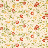 Pear & Pomegranate Lemon/Vermillion — Sanderson tygprov