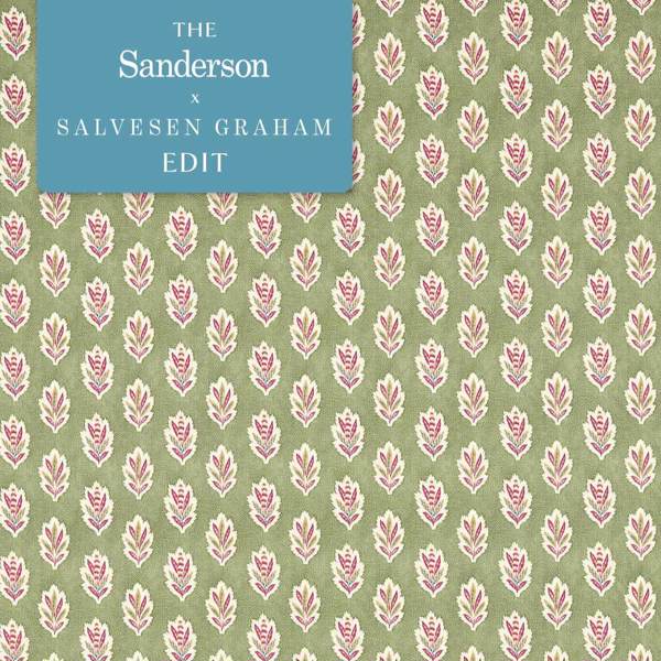 Sessile Leaf Forest Green — Sanderson -kangasnäyte