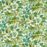 Sanderson Stoff Robin`s Wood Forest Green/Sap Green