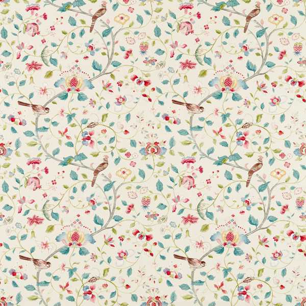 Arils Garden Blue Clay/Pink — Sanderson stofstaal