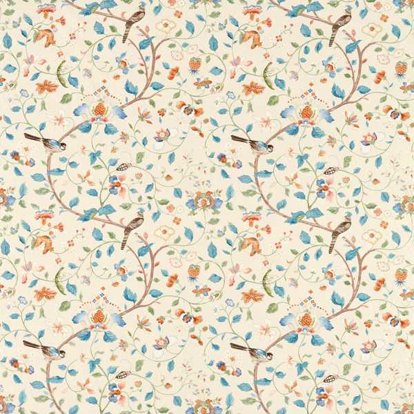 Arils Garden Teal/Russet — Sanderson stofstaal
