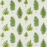 Fernery Embroidery Botanical Green — Sanderson tygprov