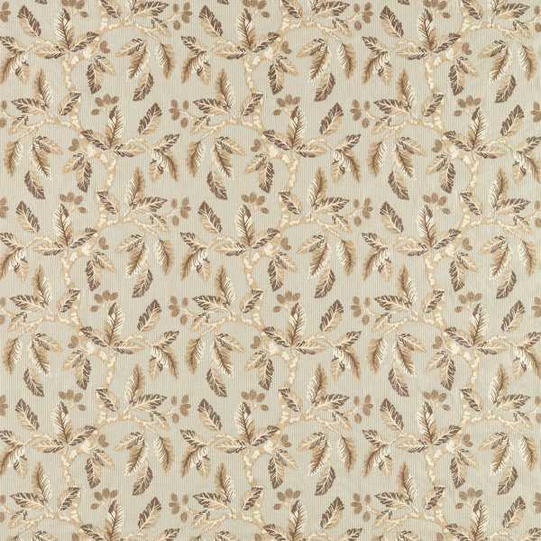 Oaknut Stripe Flax/Multi — Sanderson -kangasnäyte