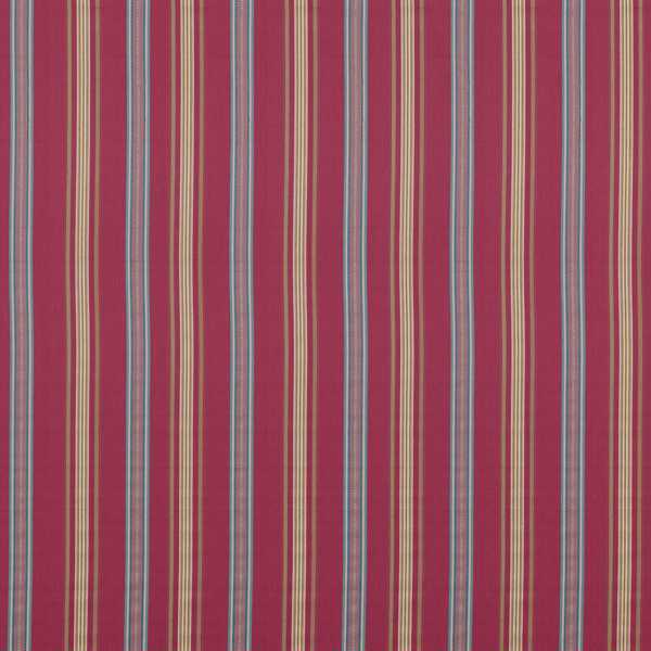 Valley Stripe Mulberry/Blue — Sanderson tygprov