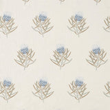 Protea Flower China Blue/Linen — Sanderson -kangasnäyte