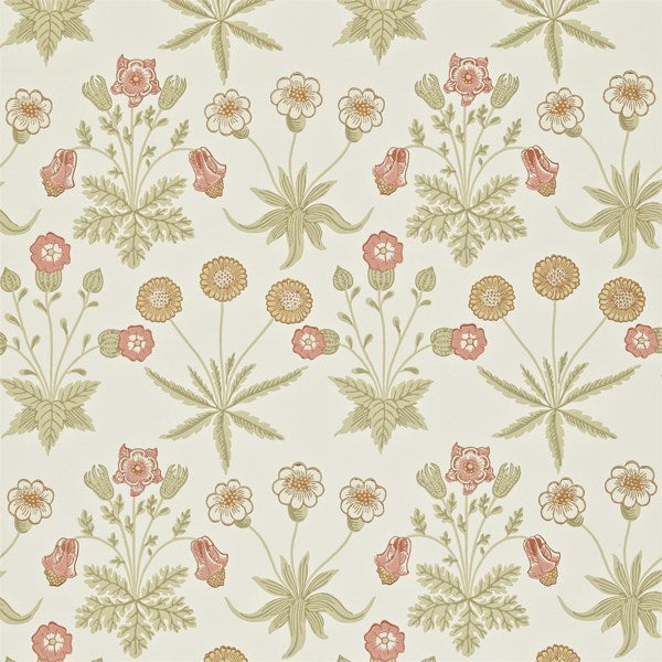 Morris and Co Tapet Daisy Coral Manilla