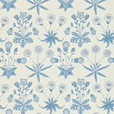 Morris and Co Tapet Daisy Blue Ivory