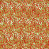 Morris and Co Fabric Willow Bough — Queen Square Fabrics Tomato Olive