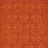 Morris and Co Fabric Brer Rabbit — Queen Square Fabrics Burnt Orange