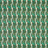 Morris and Co Fabric Daffodil — Queen Square Fabrics Dark Olive
