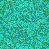 Morris and Co Bachelors Button Olive Turquoise -tapetti