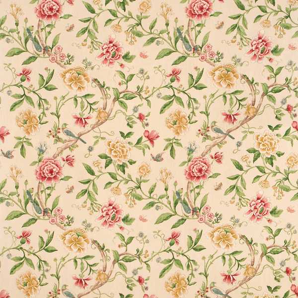 Porcelain Garden Red/Beige — Sanderson -kangasnäyte