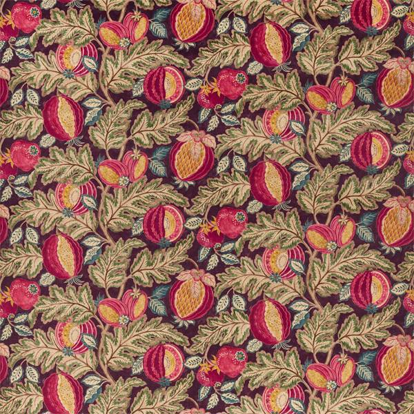 Sanderson Tyg Cantaloupe — Caspian Prints & Embroideries Cherry/Alabaster