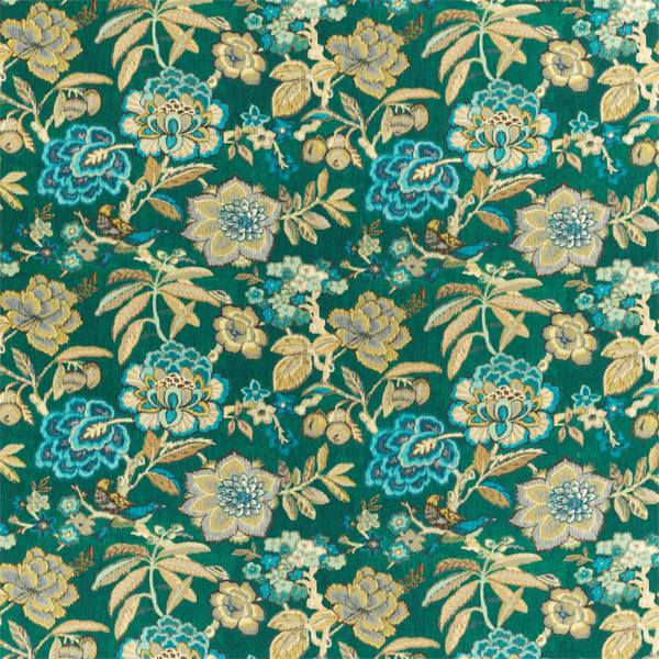 Sanderson Tyg Indra Flower Emerald