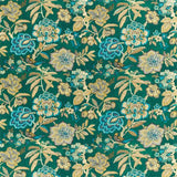 Indra Flower Emerald — Sanderson fabric sample