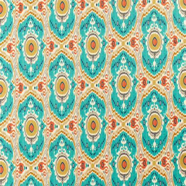 Sanderson Stoff Niyali Teal/Saffron