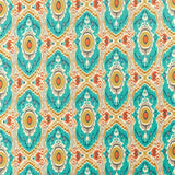 Niyali Teal/Saffron — Sanderson stofstaal