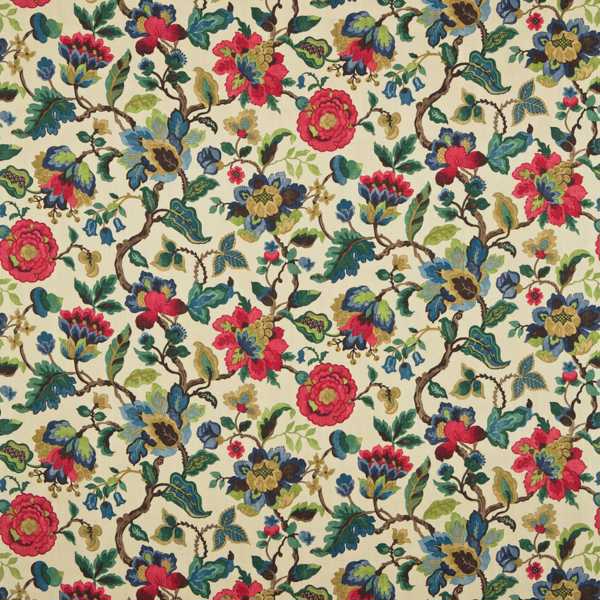 Sanderson Stoff Amanpuri Ruby/Emerald