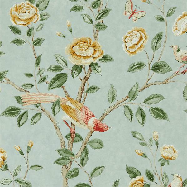 Sanderson Wallpaper Andhara Sea Glass /Lemon