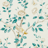 Sanderson Wallpaper Andhara Teal/Cream