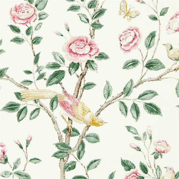 Sanderson Wallpaper Andhara Rose/Cream