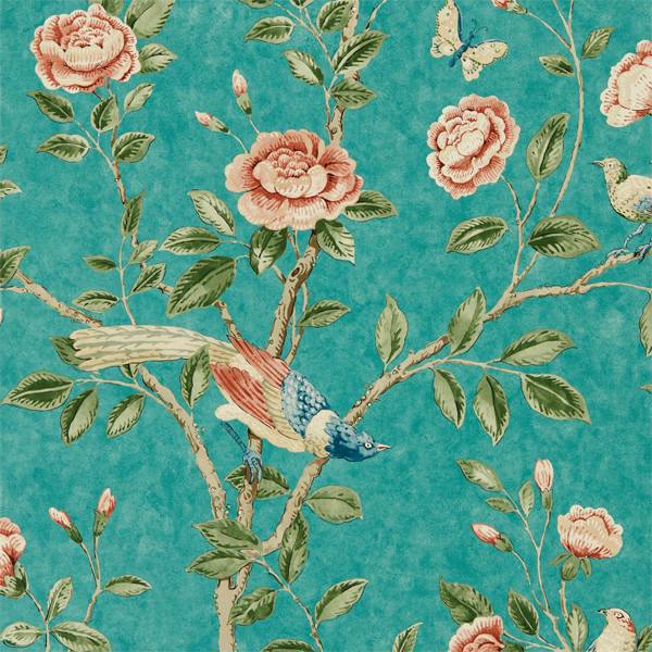 Sanderson Wallpaper Andhara Teal/Tumeric