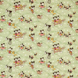Sanderson Stoff Mickey At the Farm Macaron Green