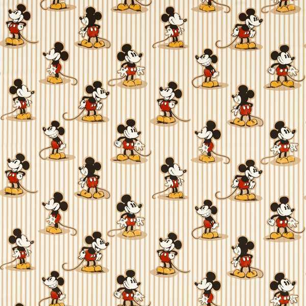 Mickey Stripe Peanut — Sanderson -kangasnäyte