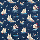 Sanderson Tyg Donald Nautical Night Fishing