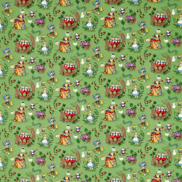 Alice in Wonderland Gumball Green — Sanderson stofstaal