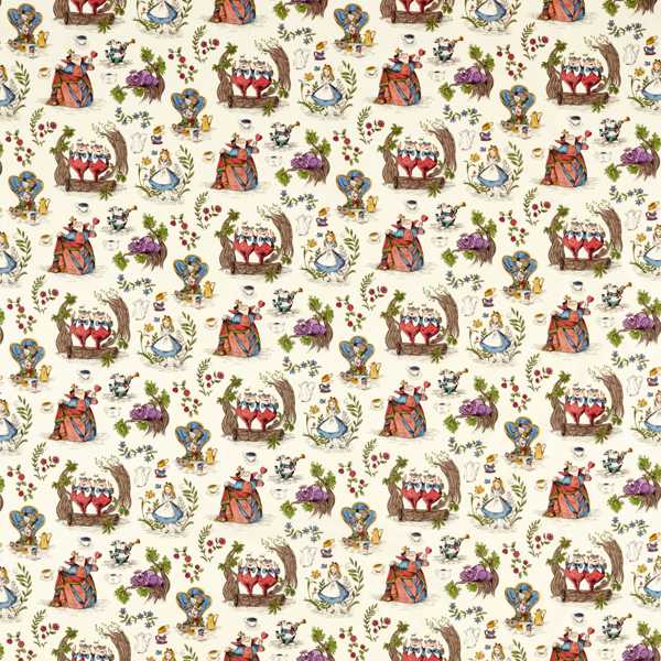 Sanderson Tyg Alice in Wonderland Hundreds & Thousands