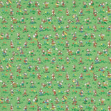 Sanderson Wallpaper Mickey & Minnie Gumball Green