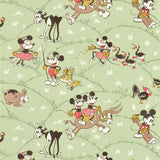 Sanderson Tapet Mickey At the Farm Macaron Green