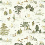 Sanderson Tapet Winnie the Pooh Macaron Green