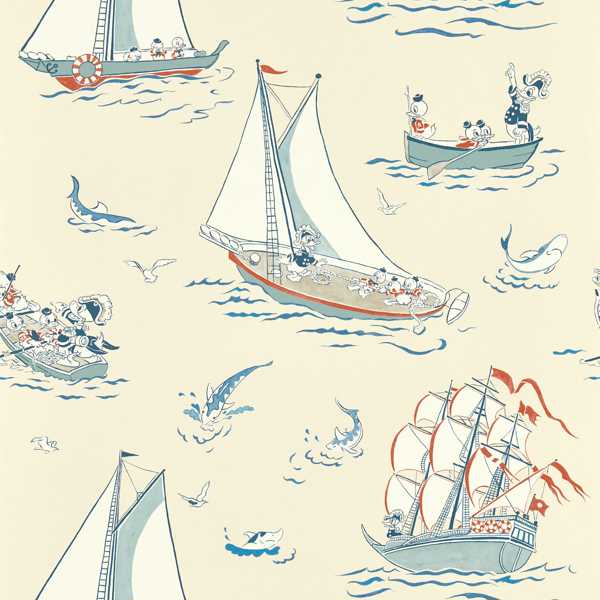Sanderson Behang Donald Nautical Sea Salt