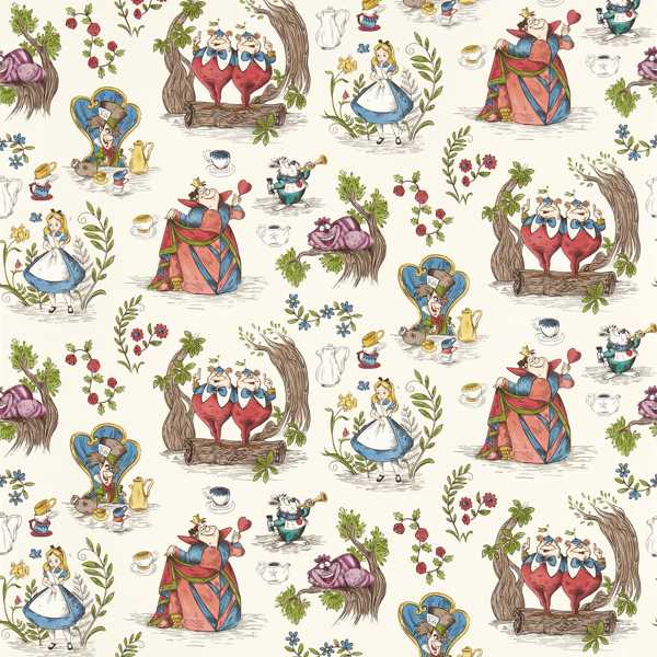 Sanderson Tapete Alice in Wonderland Hundreds & Thousands
