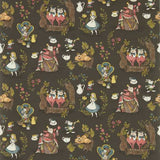 Sanderson Tapete Alice in Wonderland Chocolate