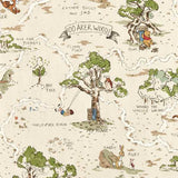Sanderson Tapete Hundred Acre Wood Cashew