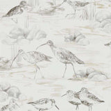 Sanderson Tapet Estuary Birds Chalk/Sepia