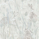 Sanderson Dune Hares Mist/Pebble -tapetti