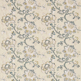 Angelique Teal/Manilla — Sanderson fabric sample